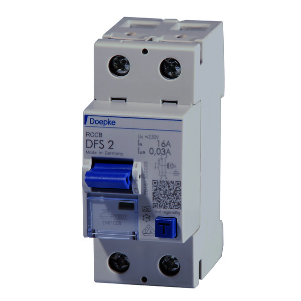 Residual current circuit-breakers DFS 2 A, two-pole<br/>Residual current circuit-breakers DFS 2 A, two-pole