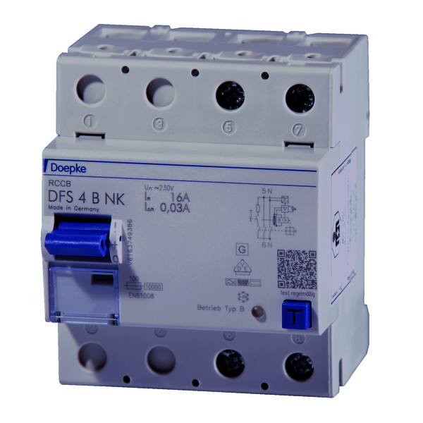 Residual current circuit-breakers DFS 4 B NK, two-pole<br/>Residual current circuit-breakers DFS 4 B NK, two-pole